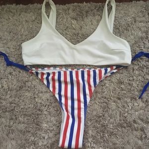 Red white blue bikini